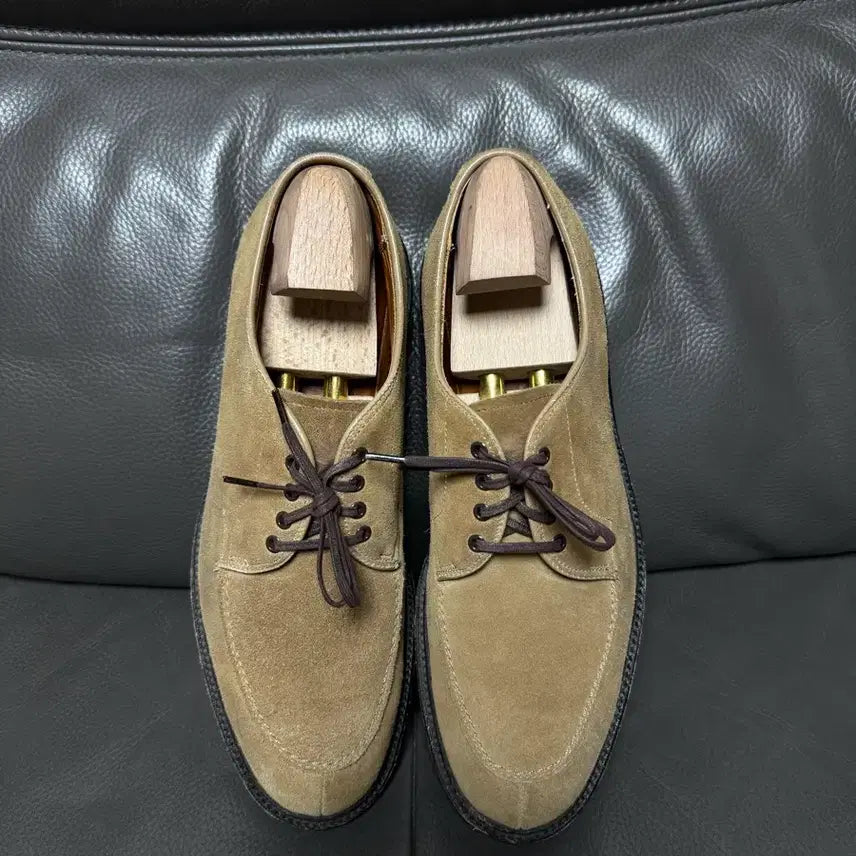 [BUNJANG] Alden 71163S Tan Suede Split Toe Blucher US 9D / 알든 71163S 탄 스웨이드 스플릿토 블러처 9D