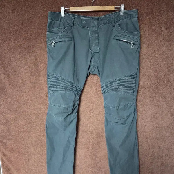 [BUNJANG] Balmain Spring/Summer Cotton Biker Jeans Dark Grey / 발망 봄여름 면바지 바이커진 37~38