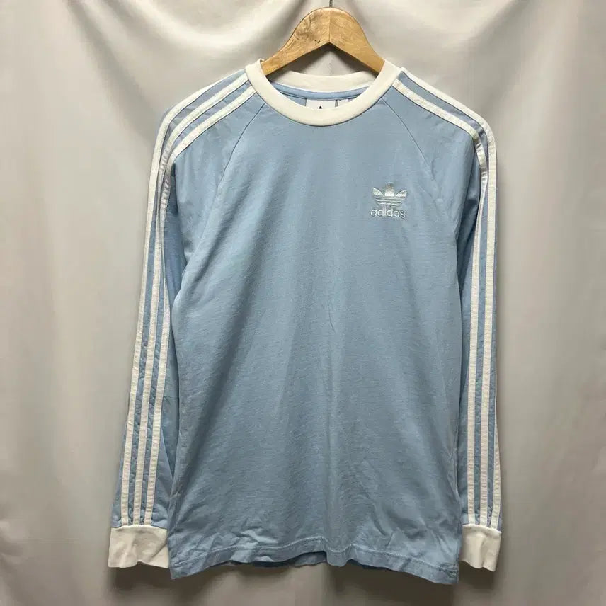 [BUNJANG] Adidas Europa Sky Blue Track Jacket Long Sleeve Top M / [정품/M] 아디다스 유로파 스카이블루 하늘색 삼선 긴팔 롱슬리브