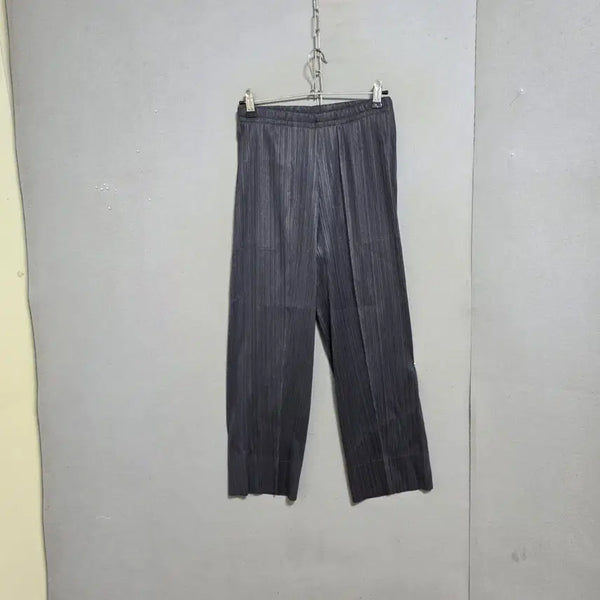 [BUNJANG] Grey Pleated Pants (Size F) / 고급스런 그레이 플리츠 바지 F   n5813
