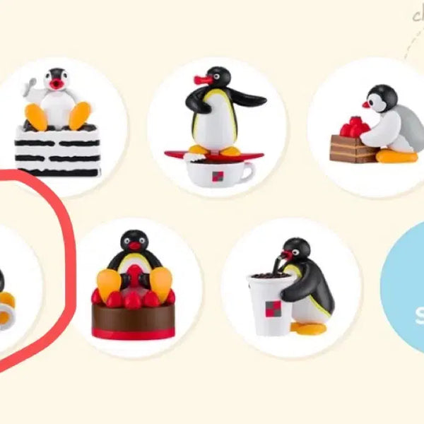 [BUNJANG] Pingu Two Some Collaboration Keychain Gacha / 핑구 투썸콜라보 키링 가챠 판매
