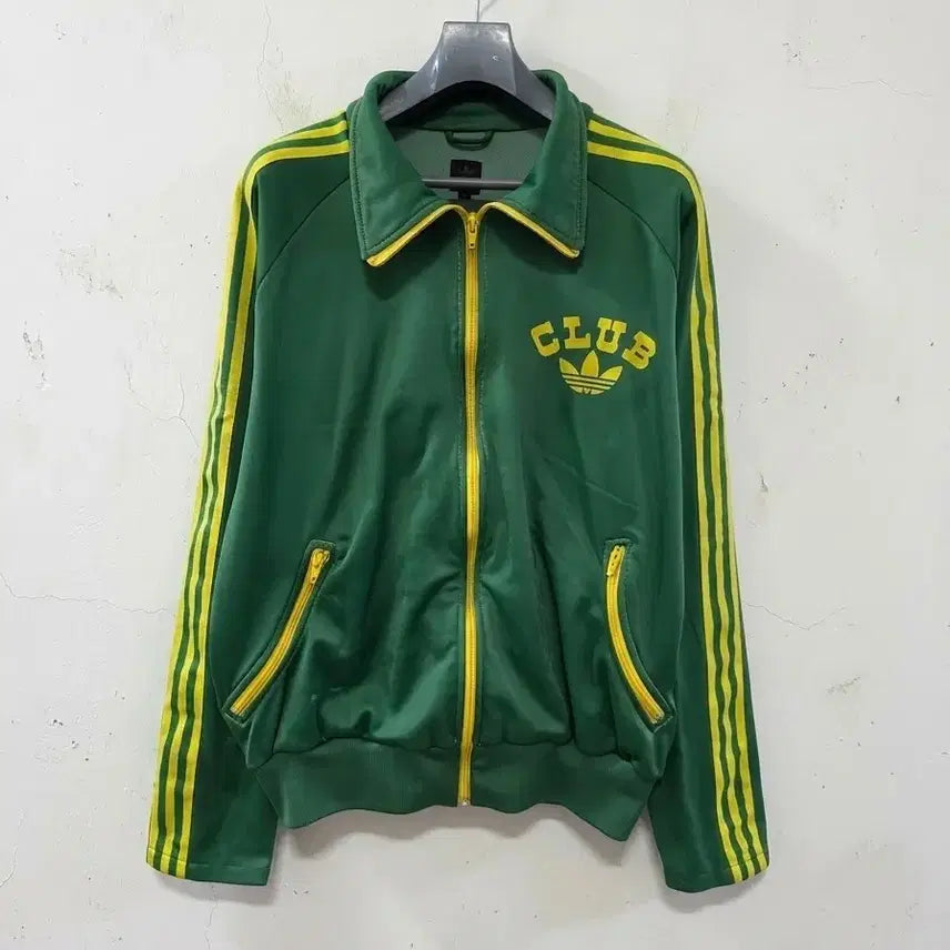 [BUNJANG] Adidas Vintage Club Track Jacket Green L / 아디다스 빈티지 CLUB 트랙 자켓 그린 L
