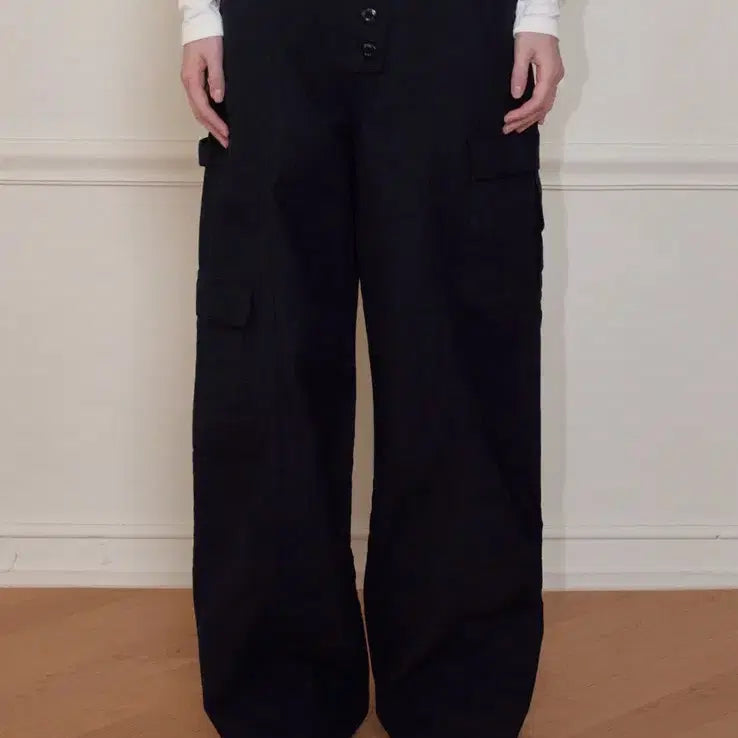 [BUNJANG] Bohemian Seoul Button Fly Cargo Pants Black / bohemseo 보헴서 보헤미안서울 버튼 플라이 카고 팬츠 블랙