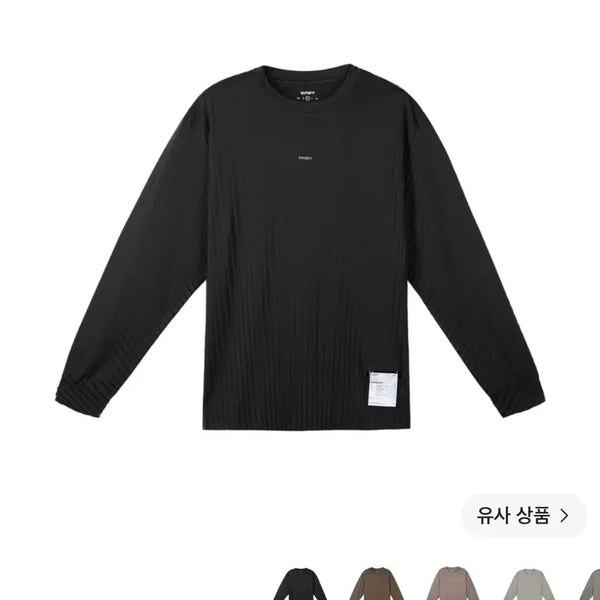 [BUNJANG] Satisfy Aura Light Pleats Long T-shirt Black / 새티스파이satisfy 아우라라이트 플리츠 롱 티셔츠 블랙