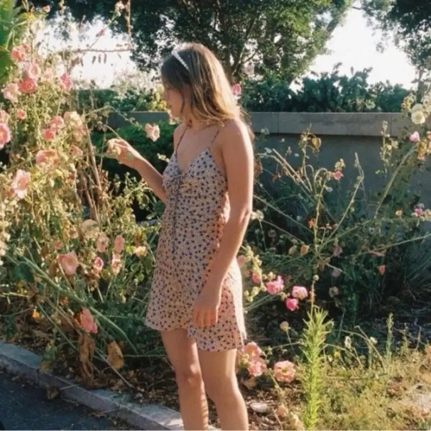 [BUNJANG] Zara Floral Mini Dress - Size M / (새상품) 자라 플로럴 미니원피스 M사이즈