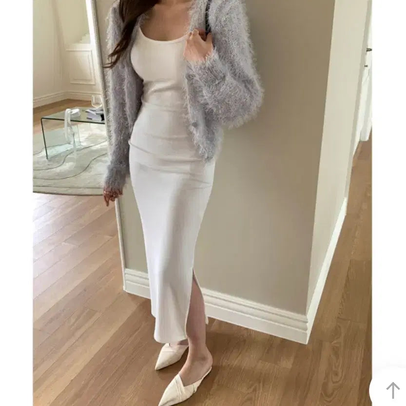 [BUNJANG] Underlime Inner Cap Dress (Ivory) / 언더라임 이너캡원피스 (아이보리)