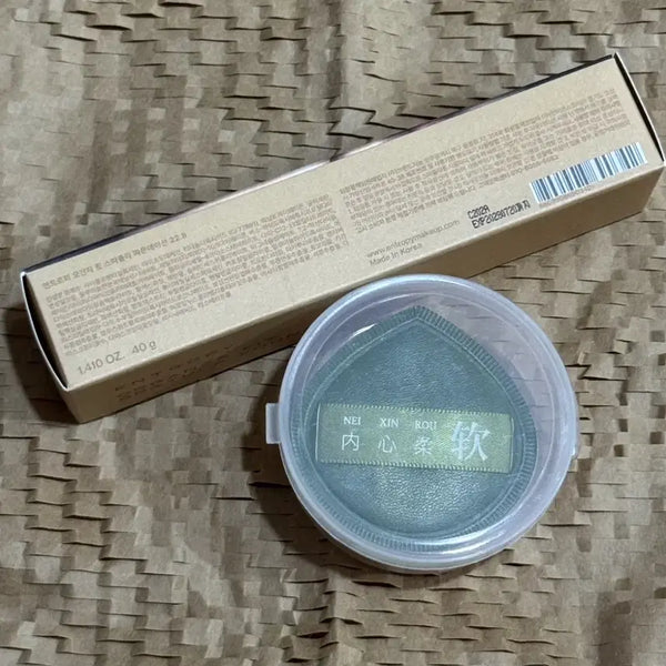 [BUNJANG] Entropy Makeup Organza Fit Foundation (22.8) + Puff / (새상품) 엔트로피 파운데이션