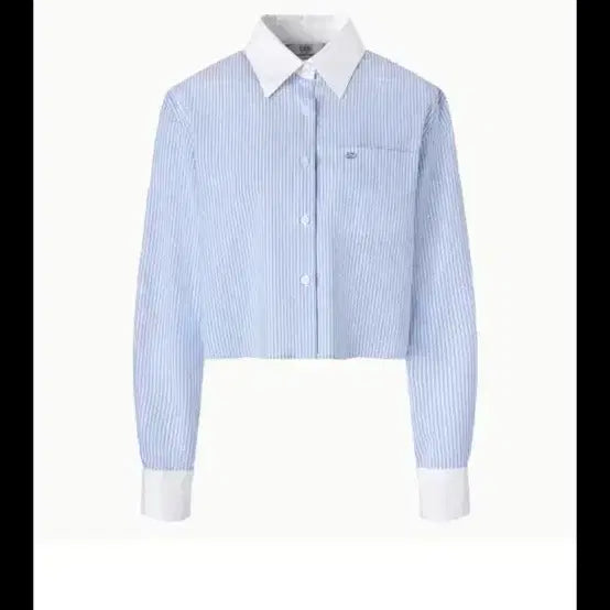 [BUNJANG] orr Stripe Crop Shirt XS / orr 오르 스트라이프 크롭셔츠 xs