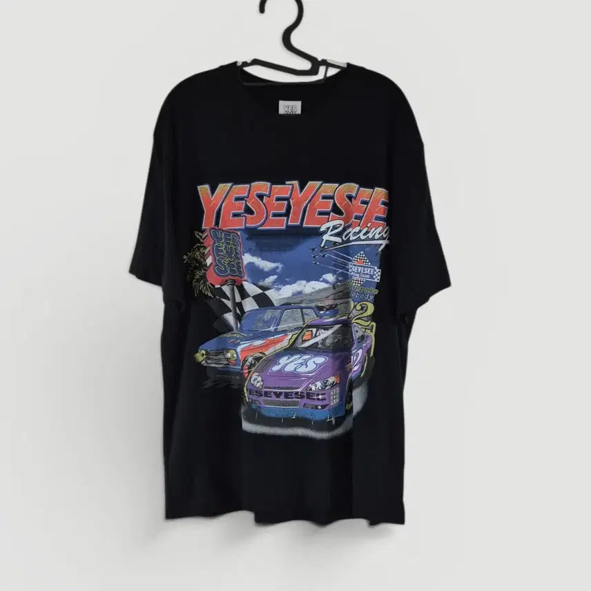 [BUNJANG] Yeseyesee Racing Car Short Sleeve T-Shirt / [L]예스아이씨 레이싱카 반팔티 신품급
