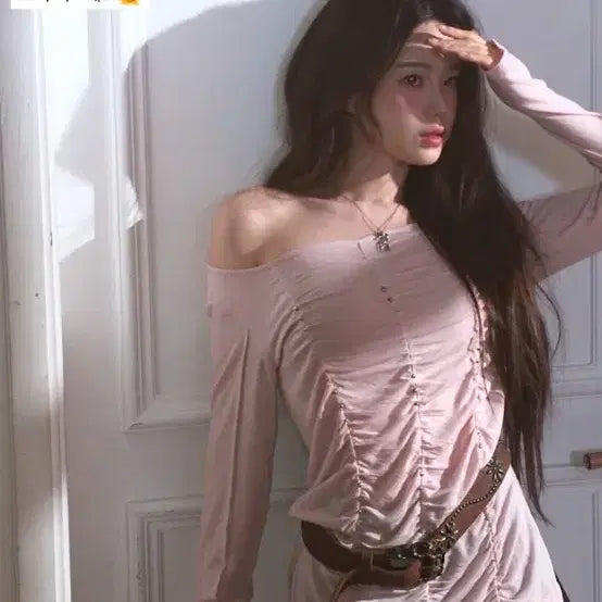 [BUNJANG] Newlin Shirring Top / Twinkle Shirrign See-Through Top 뉴얼린 셔링탑