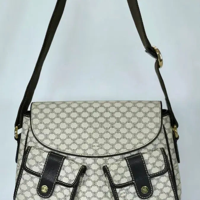 [BUNJANG] Celine Macadam Triomphe Two Pocket Shoulder Bag / 셀린느 마카담 트리옹프 투포켓 숄더백