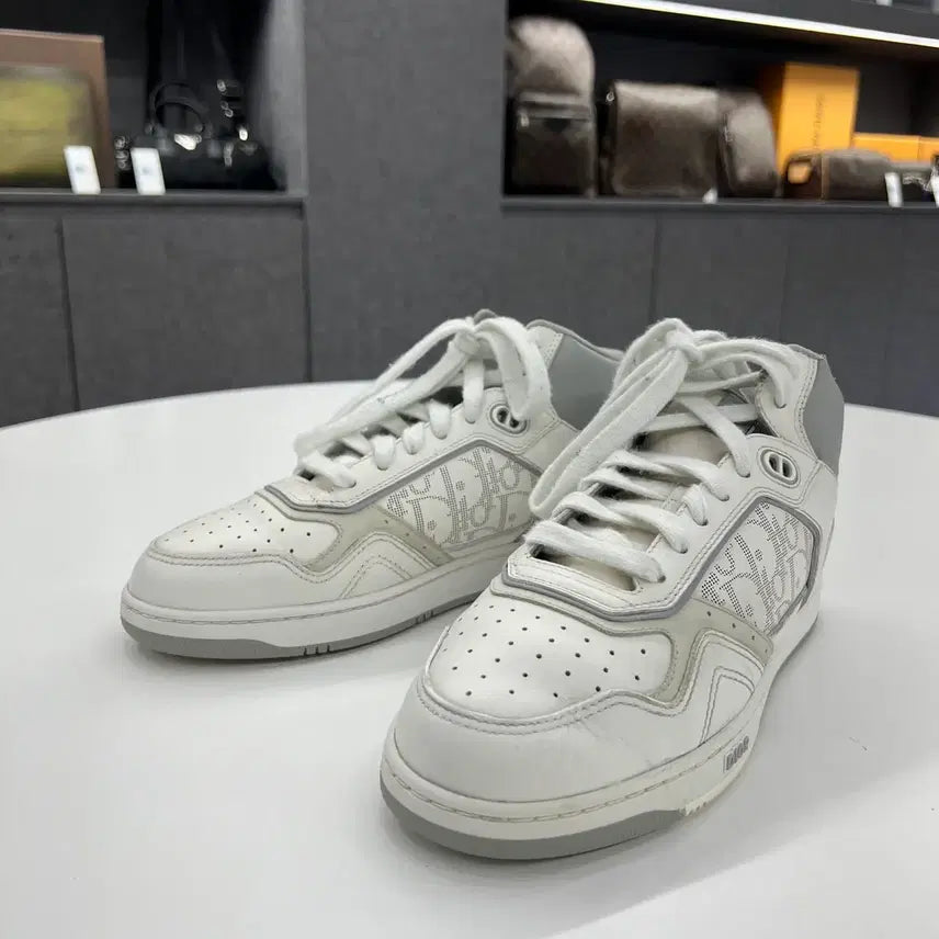 [BUNJANG] Dior B27 Oblique High-Top Sneakers / { 40 } 디올 B27 오블리크 하이탑 스니커즈