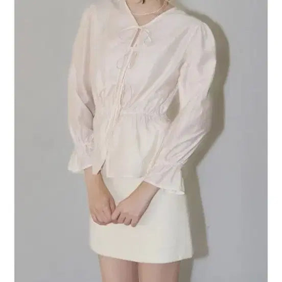 [BUNJANG] Lotr d'min Ella Ribbon Blouse S / 로트르드민 Ella 엘라 리본 블라우스 s