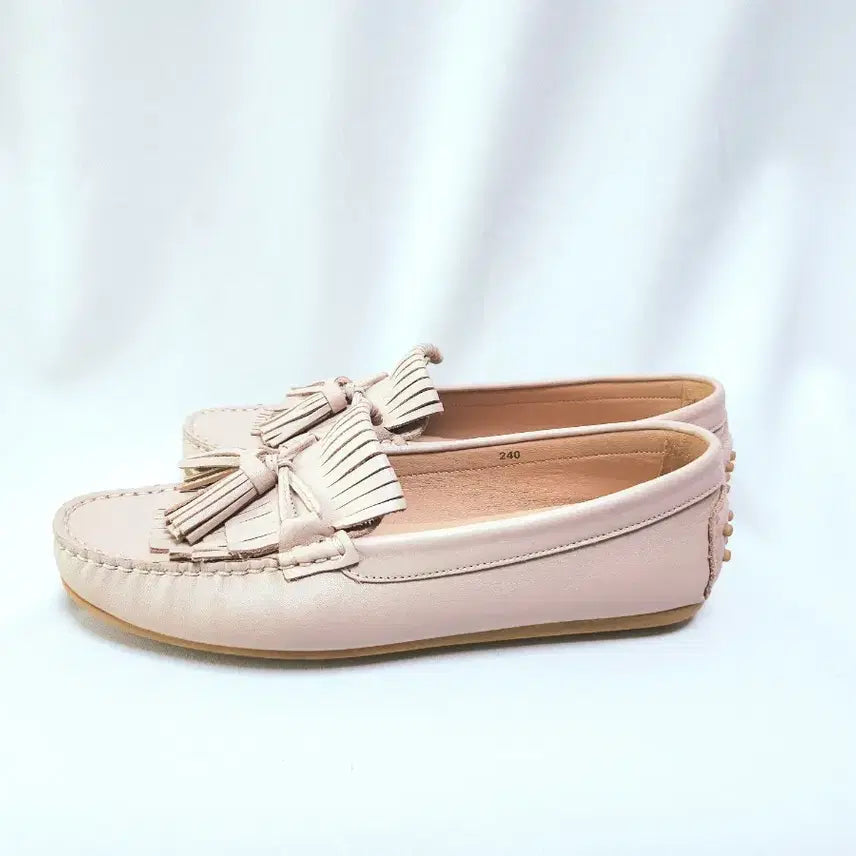 [BUNJANG] Handmade Natural Leather Tassel Loafers / #ss251 핸드메이드 천연가죽 태슬 로퍼.단화.플랫슈즈  새상품