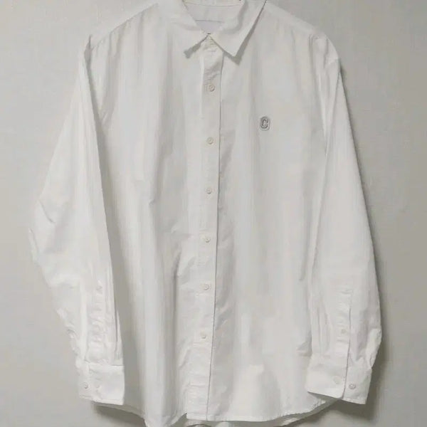 [BUNJANG] Covernat C Logo Oxford Shirt White / [M] 커버낫 C 로고 옥스포드 셔츠 화이트