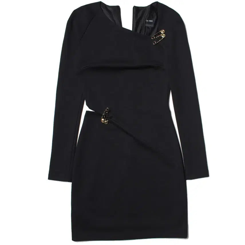 [BUNJANG] Safety Pin Cut-out Dress Skinny Fit / 55 세이프티핀 컷아웃드레스 스키니핏 098