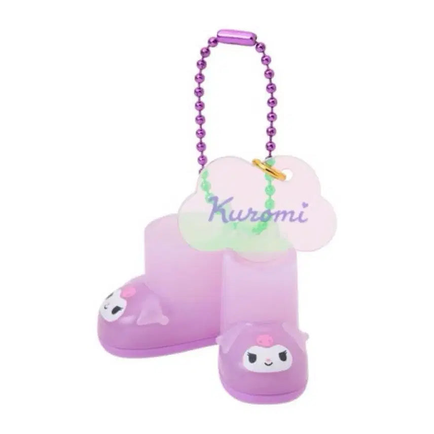 [BUNJANG] Sanrio Sweet Rain Charm Keychain My Sweet Piano Kuromi / 산리오 스위트 레인 장화 키링 쿠로미 레인부츠