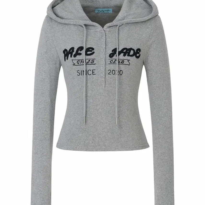 [BUNJANG] Pale JADE Retro Patch Hoodie Charcoal S / (새상품) 페일제이드 레트로 패치 후디 차콜 S 후드티