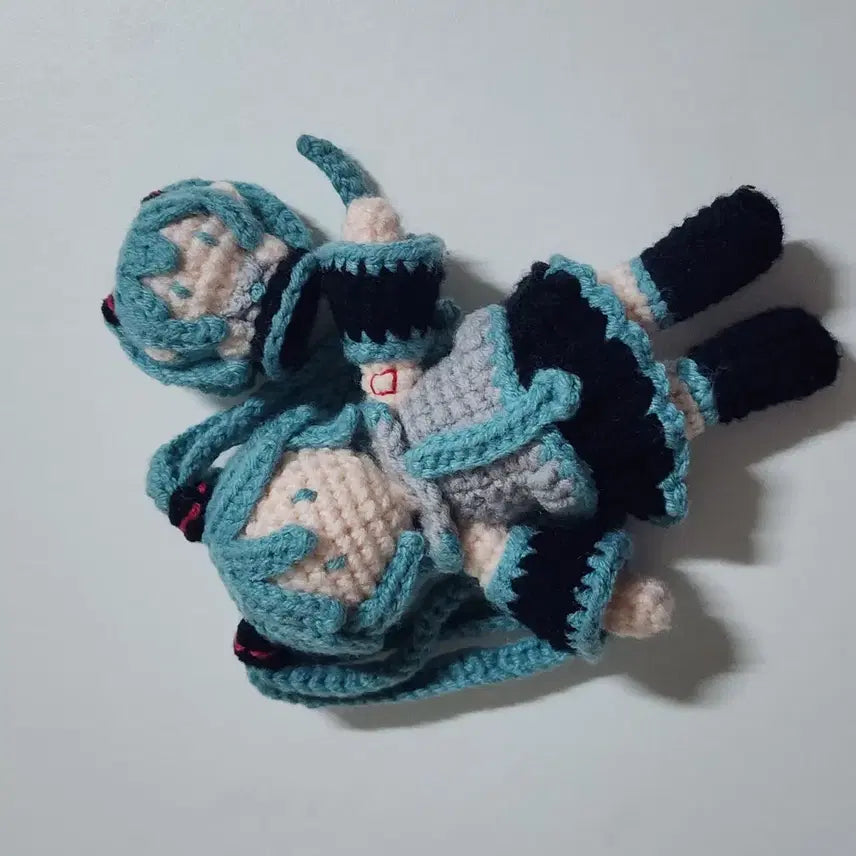 [BUNJANG] Hatsune Miku Knitted Keychain/Doll / 하츠네 미쿠 뜨개키링 뜨개인형