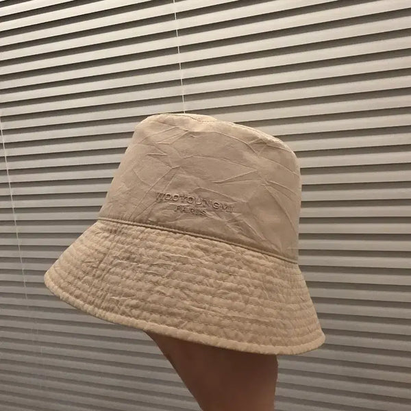 [BUNJANG] Wooyoungmi Wrinkled Bucket Hat Beige / 우영미 링클 버킷햇 베이지