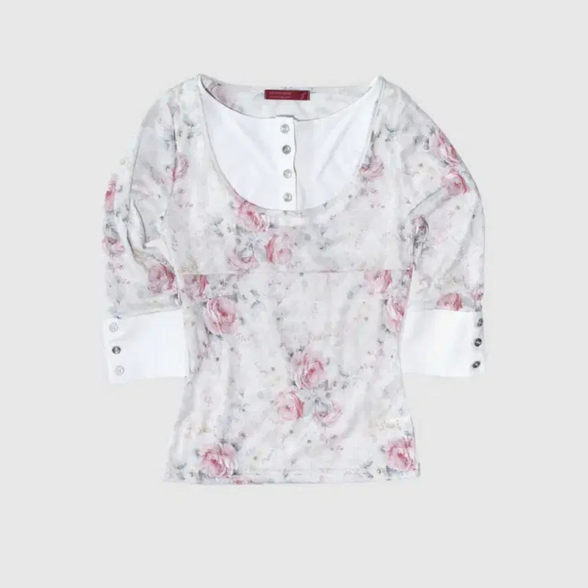 [BUNJANG] Innyang Inharmony Layered Top Rose / 인앤양인하모니 레이어드 탑 로즈