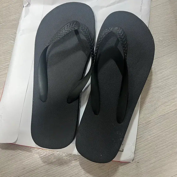 [BUNJANG] Black Flip-Flop Sandals Slippers Size 220 / 검정색 블랙 샌들 쪼리 슬리퍼 220