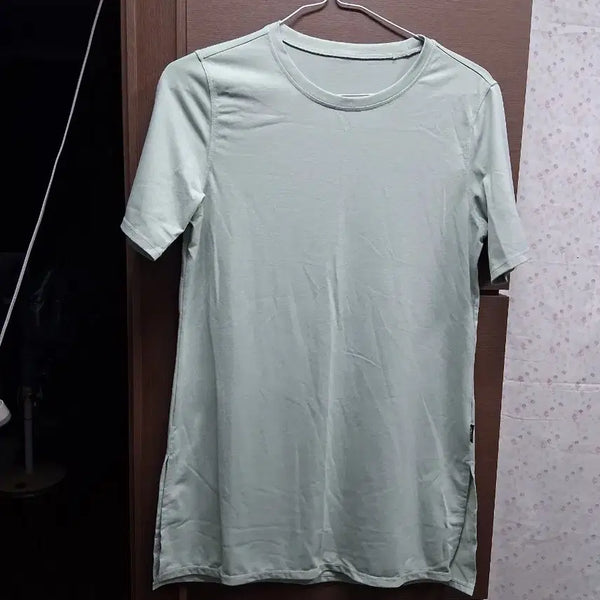 [BUNJANG] Mint Round Neck Short Sleeve T-Shirt (S) / 민트색 라운드넥 반팔 티셔츠(S)