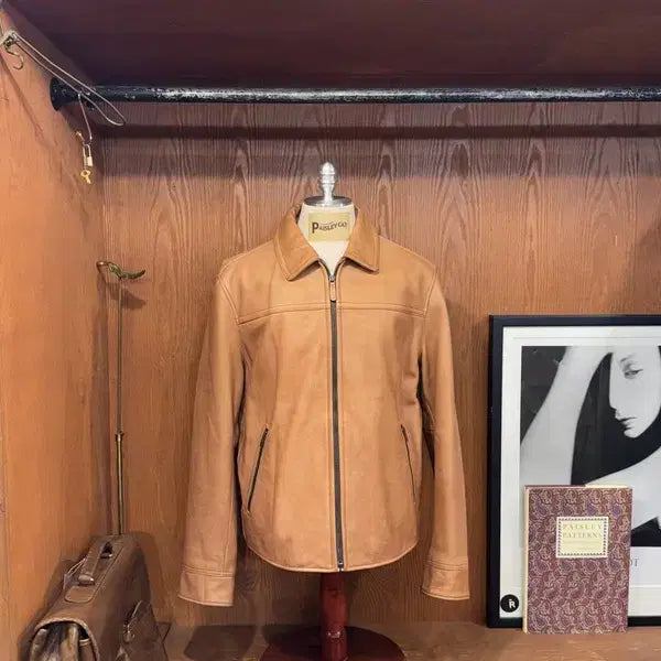 [BUNJANG] Coach Single Leather Jacket Cowhide L (105) / 코치 카우하이드 싱글레더 자켓 105
