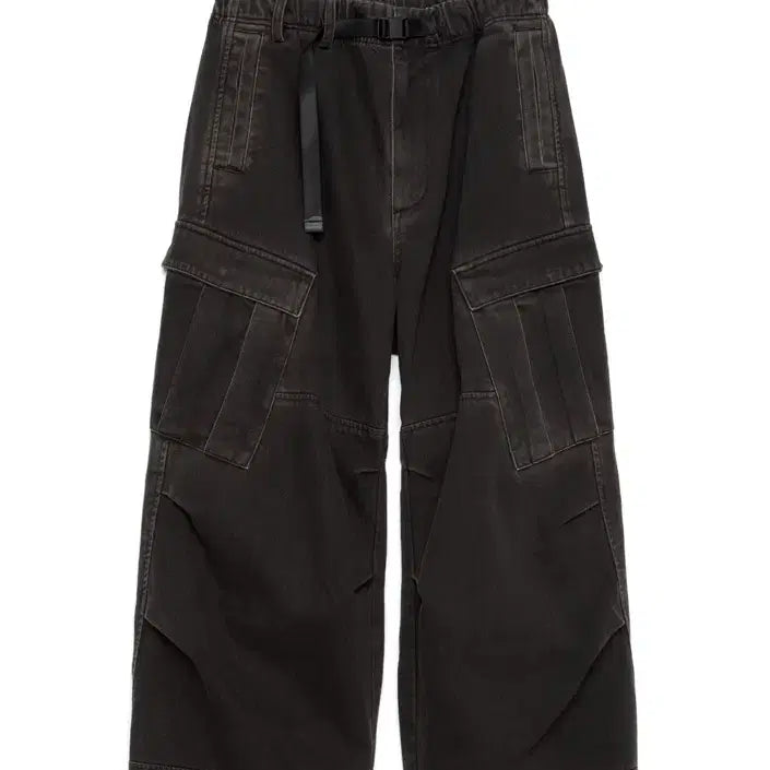 [BUNJANG] Hatching Room Wide Pants Washed Black / 해칭룸 밀팬츠 워시드 블랙