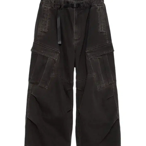 [BUNJANG] Hatching Room Wide Pants Washed Black / 해칭룸 밀팬츠 워시드 블랙