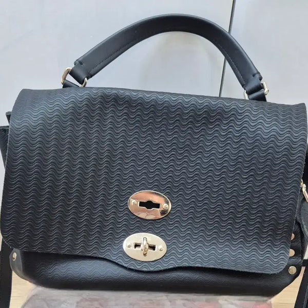 [BUNJANG] Zanellato Postina Medium Black Shoulder Bag / 자넬라토 포스티나 미듐 정품 좋음