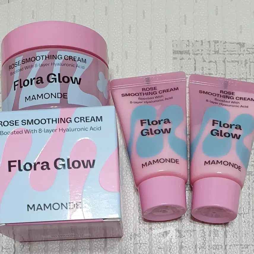 [BUNJANG] Mamonde Flora Glow Rose Smoothing Cream 100ml / 마몽드 플로라 글로우 로즈 스무딩 크림100m