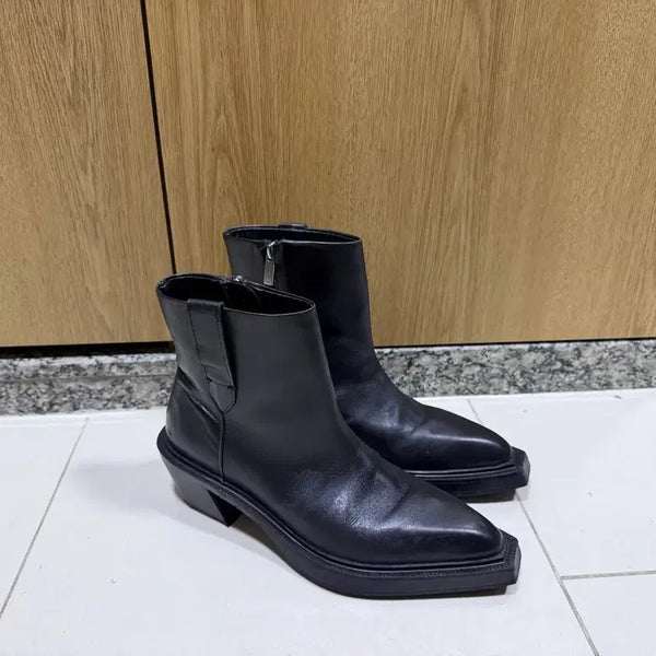 [BUNJANG] Zara Western Square-Toe Boots / 자라 웨스턴 스퀘어토 부츠