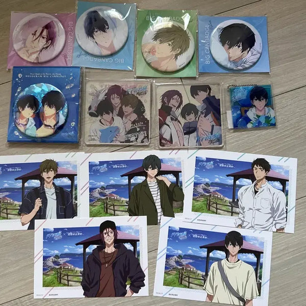[BUNJANG] Free! Anime Merchandise Can Badge, Acrylic, Photocard / 프리 free! 굿즈 캔뱃지 아크릴 포토카드