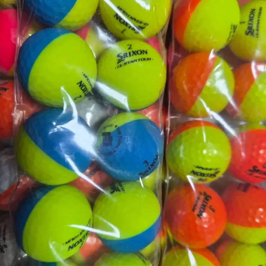 [BUNJANG] Srixon Q-Star Color Mix Golf Balls (50 Count) / 스릭슨 깔끄미지스타 큐Star 컬러혼합 50알 필드용로스트볼
