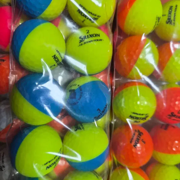 [BUNJANG] Srixon Q-Star Color Mix Golf Balls (50 Count) / 스릭슨 깔끄미지스타 큐Star 컬러혼합 50알 필드용로스트볼
