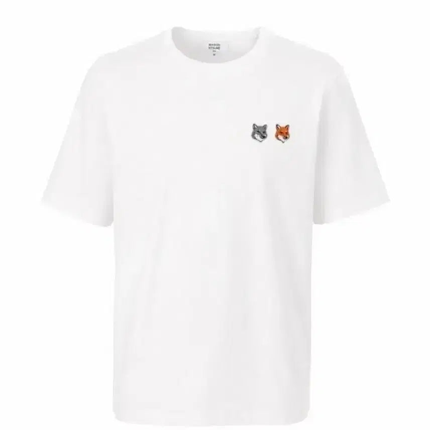 [BUNJANG] Maison Kitsuné Double Fox Short Sleeve T-Shirt / 메종키츠네 더블 폭스 반팔 티셔츠 화이트