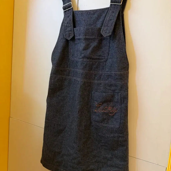 [BUNJANG] Lucky Chouette Black Denim Style Long Dress / F 럭키슈에뜨  원피스  흑청 느낌
