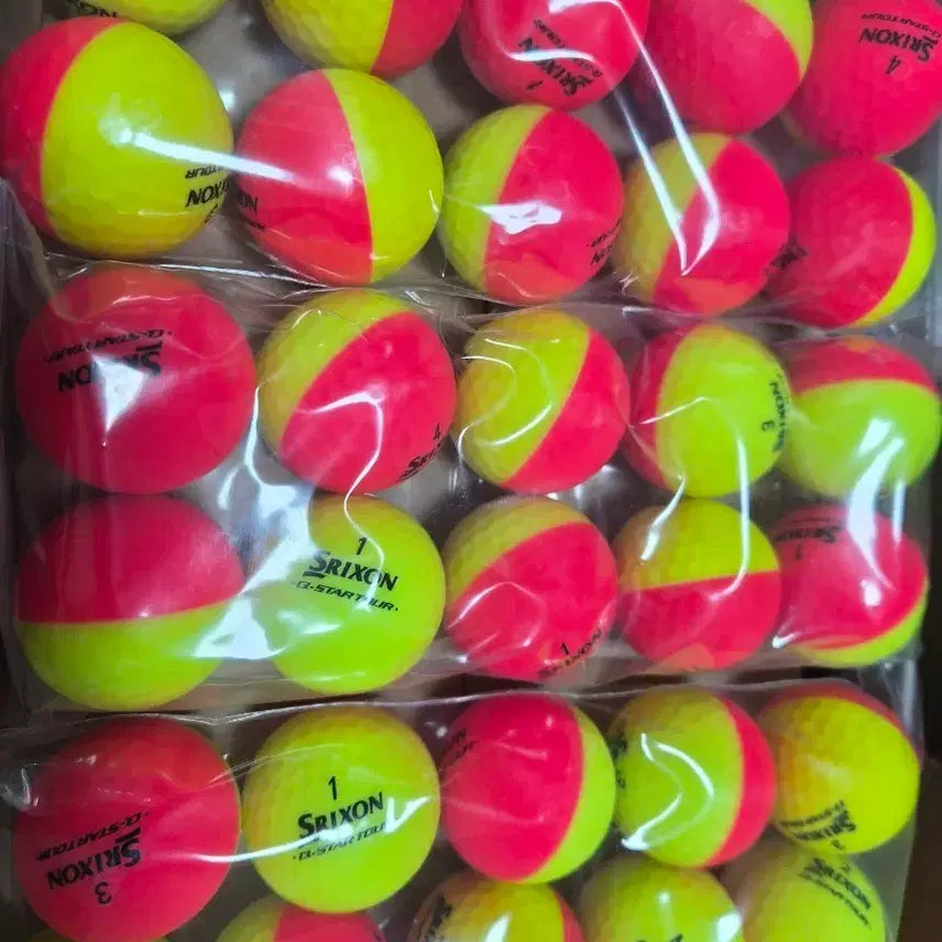 [BUNJANG] Srixon Q-Star Golf Balls - 60 Ball Red Collection - B Grade / 스릭슨 반반공 큐스타 60알 레드컬러모음/필드용깔끄미로스트볼