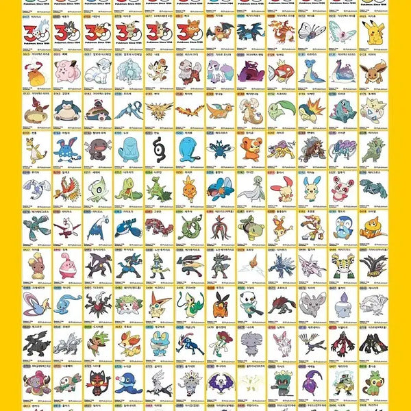 [BUNJANG] Pokemon Stickers Series 5 (Cardinarma, Calyrex, etc.) - 11 Types / 포켓몬 띠부띠부씰 시즌5 카디나르마 마휘핑 마스카나 솔가레오 등 11종