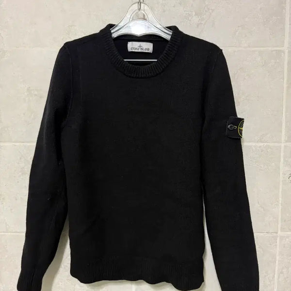[BUNJANG] Stone Island Knit Sweater Black / 스톤아일랜드 니트 블랙