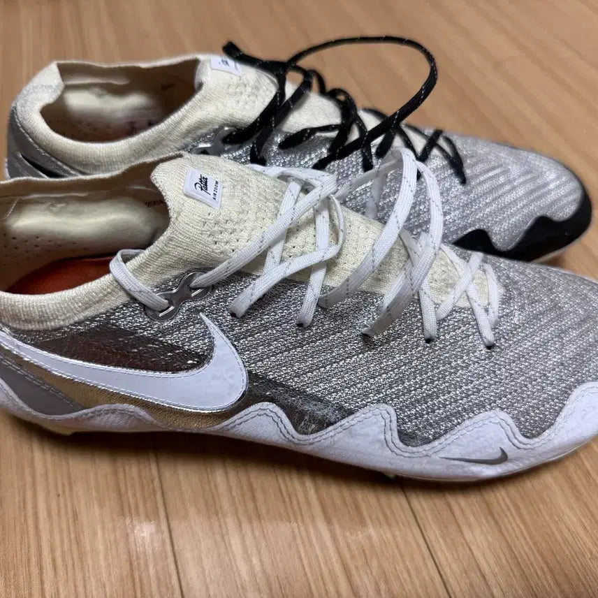 [BUNJANG] Nike x Patta Mercurial Zoom Vapor 16 Elite FG SE Unite Metallic Silver Coconut Milk Soccer Cleats / 나이키 축구화