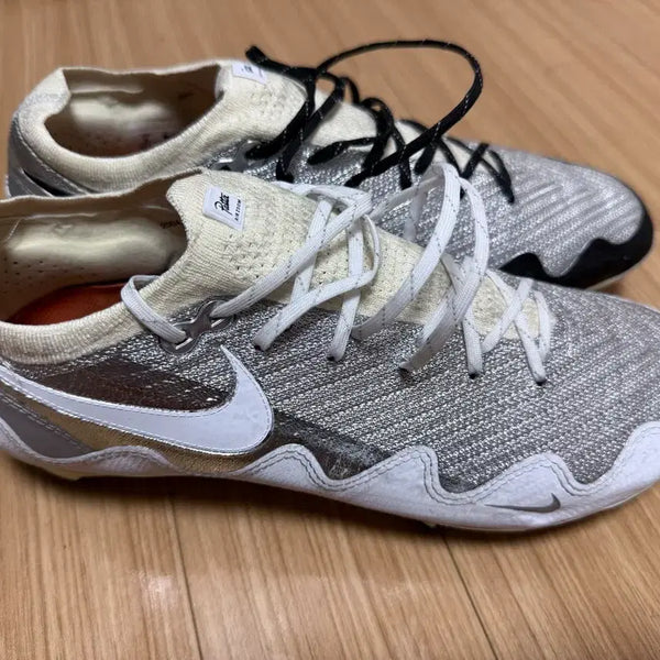 [BUNJANG] Nike x Patta Mercurial Zoom Vapor 16 Elite FG SE Unite Metallic Silver Coconut Milk Soccer Cleats / 나이키 축구화