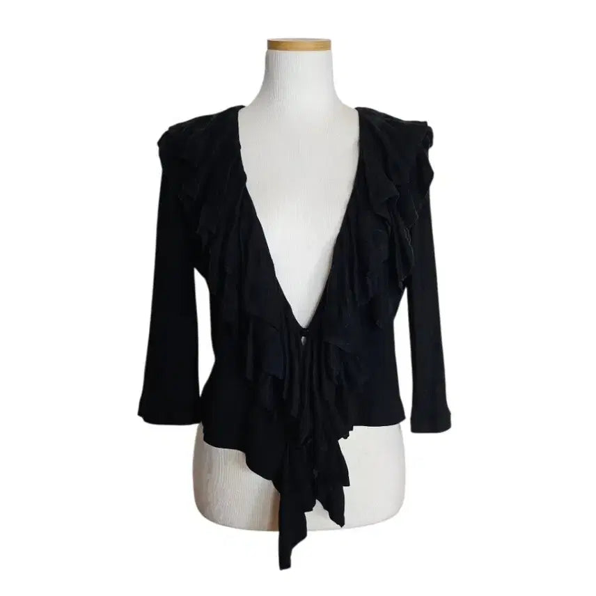 [BUNJANG] Ralph Lauren Frill Cardigan / LAUREN  프릴 가디건