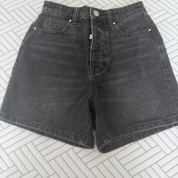 [BUNJANG] Zara Black Denim Short Pants / 자라 반바지 흑청 데님 숏팬츠