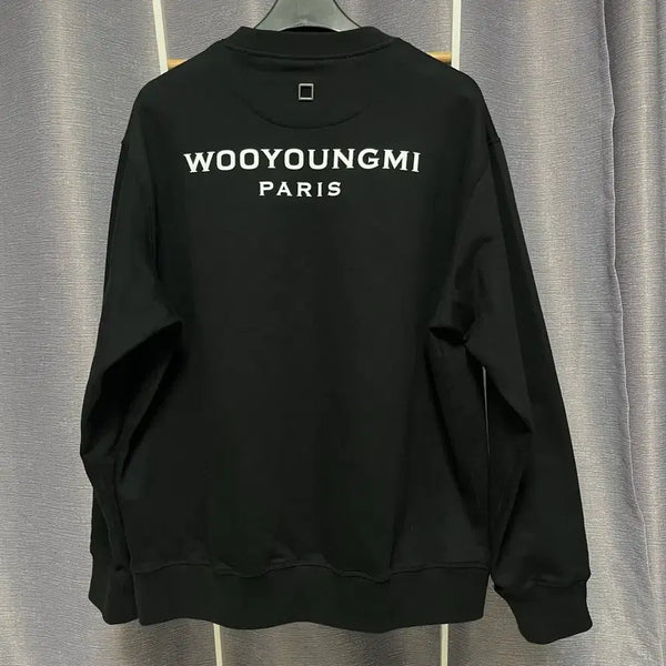 [BUNJANG] Wooyoungmi Black Back Logo Sweatshirt / [ 50 ] 우영미 블랙 백로고 맨투맨