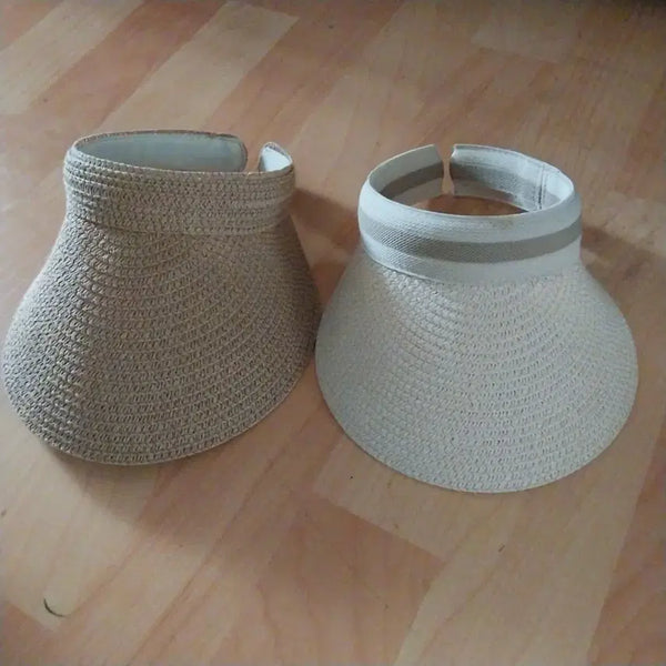 [BUNJANG] Rattan Sun Cap Set (2 pcs) / 라탄 썬캡 2개 세트