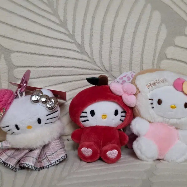 [BUNJANG] Sanrio Hello Kitty Doll Keyring Set (3 Types) Bundle / 키티 인형 키링 세트 (3종) 일괄판매