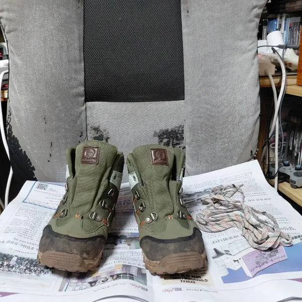 [BUNJANG] Elbate Olive Men's Hiking Boots Size 250mm / Elbate 등산화 올리브색 남성용 250mm