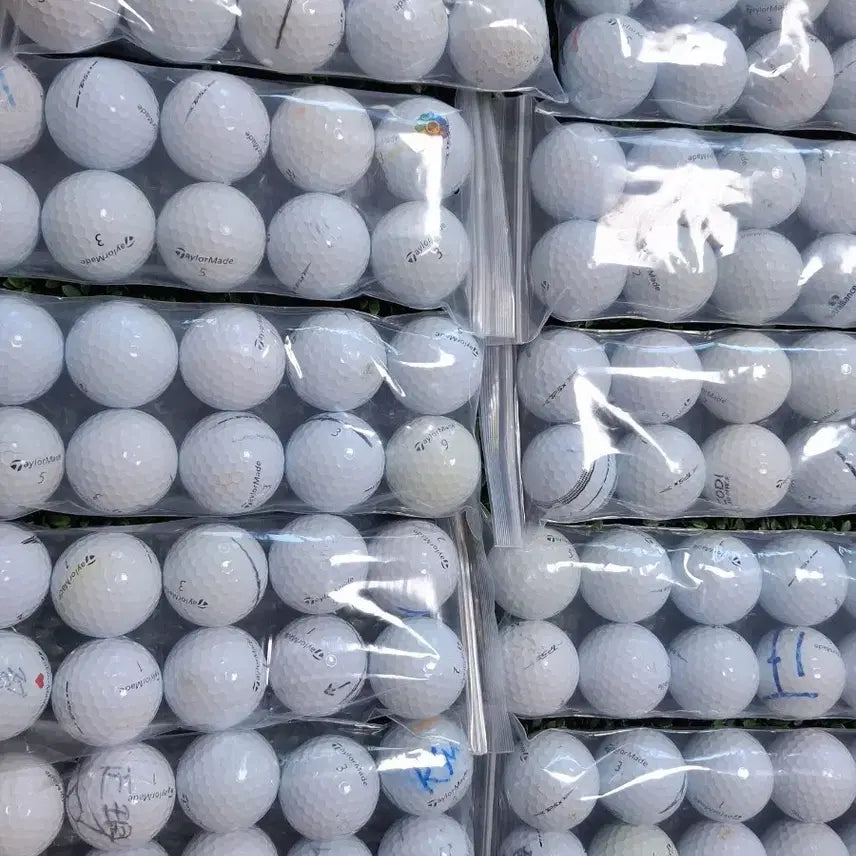 [BUNJANG] TaylorMade TP5 Lost Golf Balls (White, 100 pcs) / 테일러메이드 로스트볼 tp5 화이트 연습용 100알